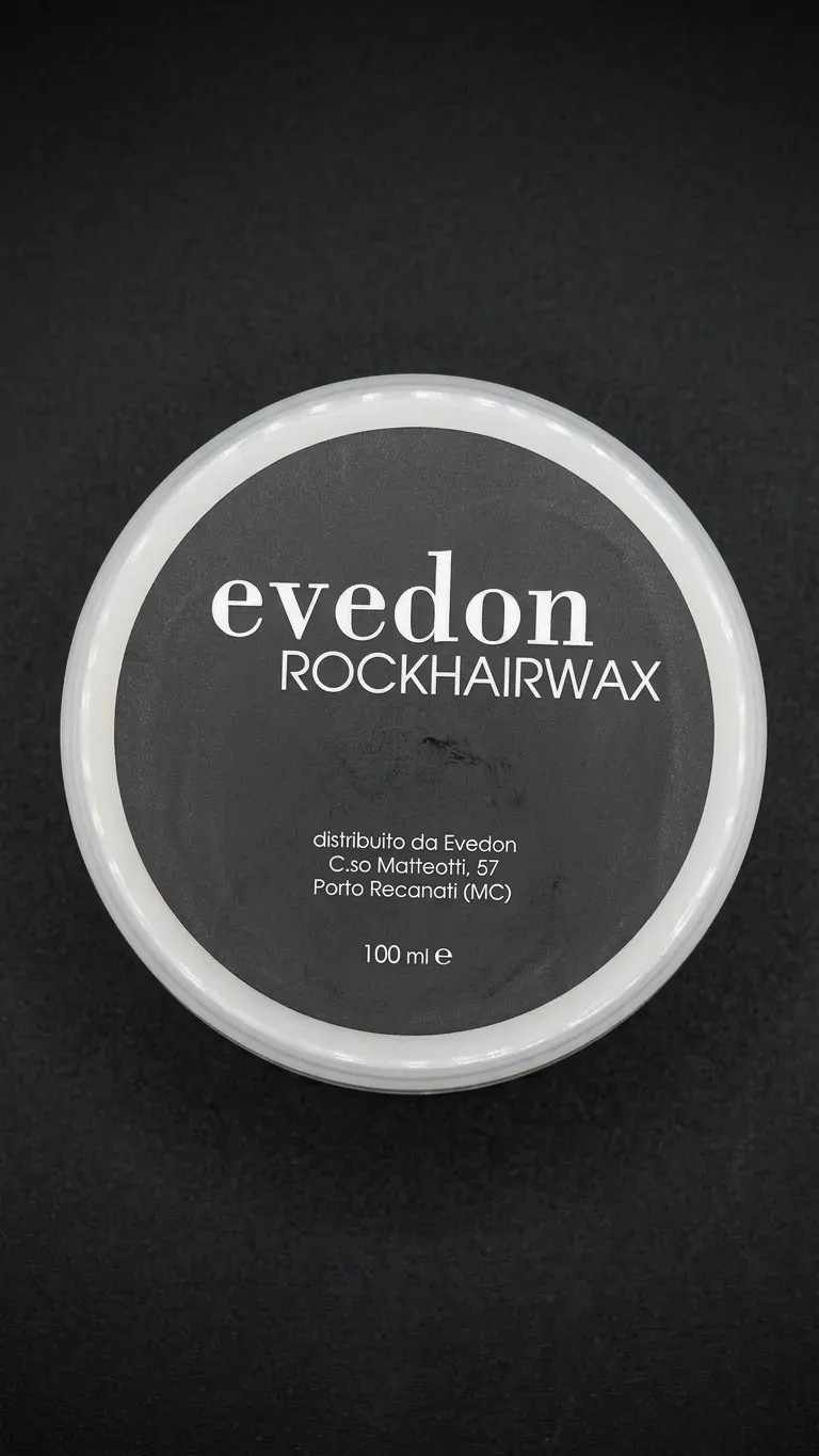 ROCKHAIRWAX — l'etichetta del vasetto